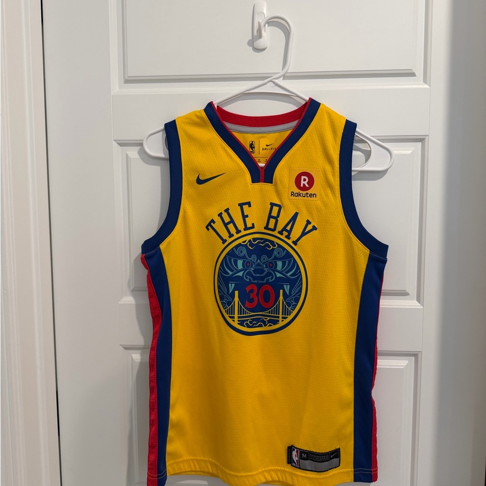 Nike The Bay Yellow Basketball Jersey